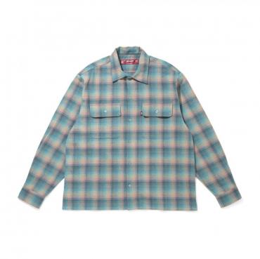 Flannel Check L/S Shirt / SAX