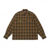 Flannel Check L/S Shirt / BROWN
