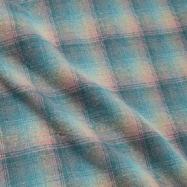 Flannel Check L/S Shirt / SAX