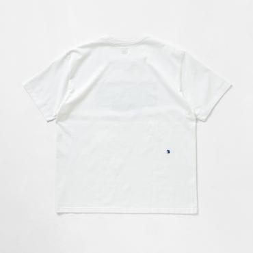 GLITTER BOX LOGO TEE *ホワイト×ネイビー*