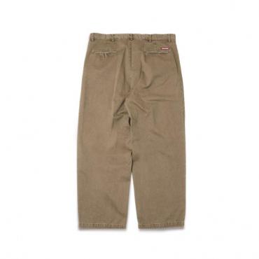 Pleated Trouser(Pigment Dye) *カーキ*
