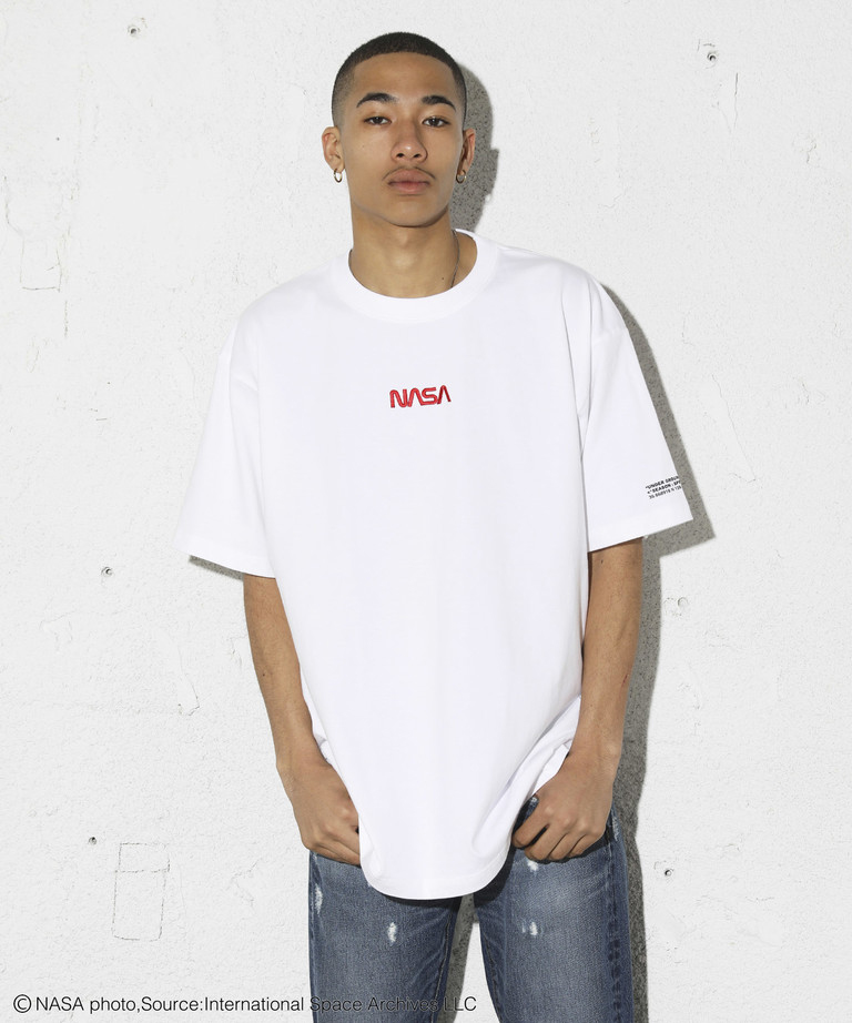 NASA×ポルノグラフィティ/コラボグッズ/フォトTシャツ/白/M