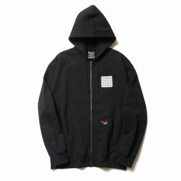 raidback fabric FULL ZIP PARKA / BLACK