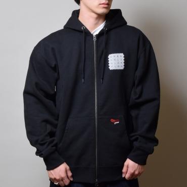 raidback fabric FULL ZIP PARKA / BLACK