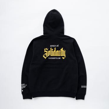 SOLIDARITY ZIP HOODIE *ブラック*