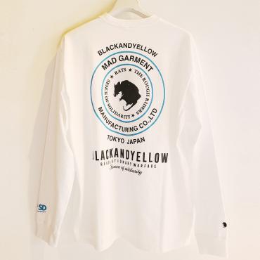 2WHEEL L/S *ホワイト×ライトブルー*