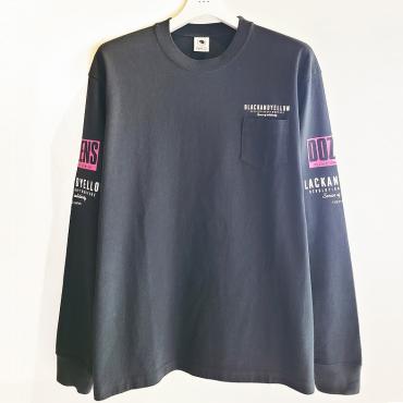 DOZENS L/S *ブラック×ピンク*