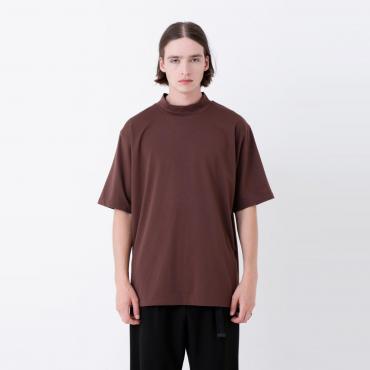 MOCK NECK TEE *パールグレー*