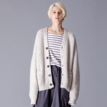 MOHAIR BIG CARDIGAN *オフホワイト*