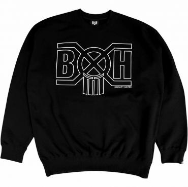 BxH LINE LOGO Crew Neck Sw BLACK