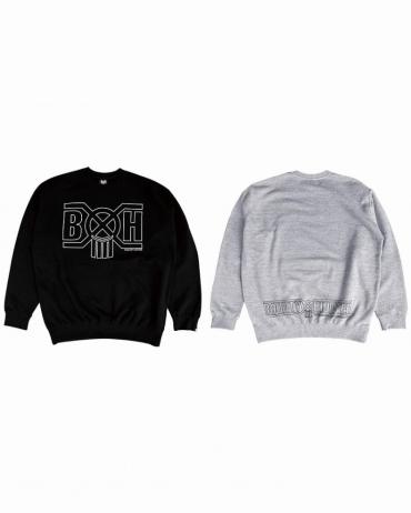 BxH LINE LOGO Crew Neck Sw BLACK