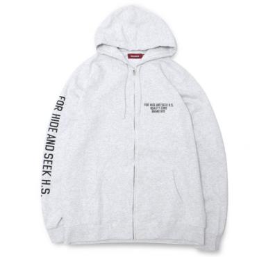 ZIP HOODED SWEAT SHIRT *グレー*