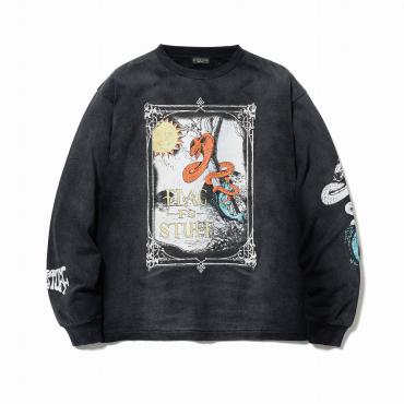 "SNAKE" L/S Tee *ブラック*