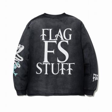 "SNAKE" L/S Tee *ブラック*