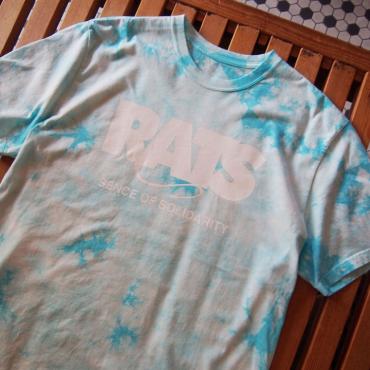 TIE DYE BOX LOGO TEE *ライトブルー*