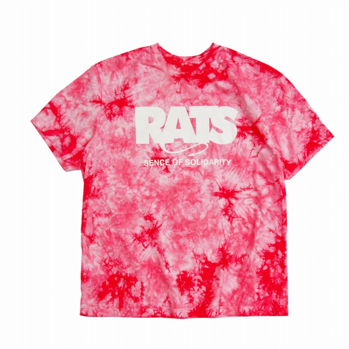 RATS Tie dye box logo tee