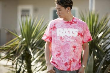 TIE DYE BOX LOGO TEE *レッド*