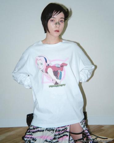 ”SAKURA” L/S TEE *ホワイト*