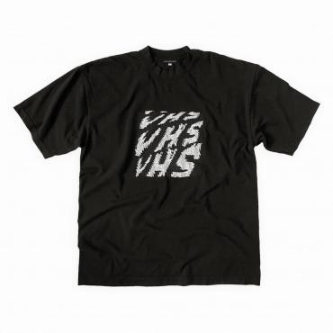 VHS print tee *ブラック*