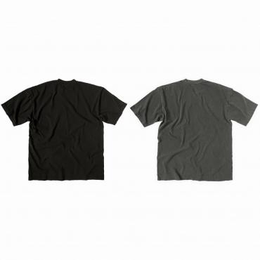 VHS print tee *チャコール(顔料染め)*