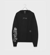 The Empty New Rose Longsleeve T-shirt ブラック×ブラック