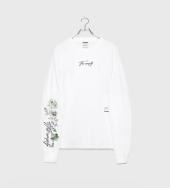 The Empty New Rose Longsleeve T-shirt ホワイト×グリン