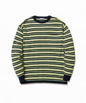 ORIGINAL STRIPE KNIT L/S TEE *ネイビー*