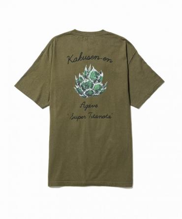 ×鶴仙園 "Agave" TEE *オリーブドラブ*