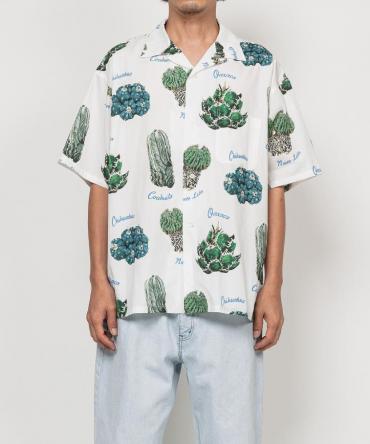 ×鶴仙園 "North and Central America" S/S SHIRTS *ホワイト*