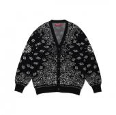 Bandana Cardigan / BLACK/WHITE