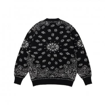 Bandana Cardigan / BLACK/WHITE