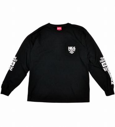 H&S POCKET L/S TEE *ブラック*