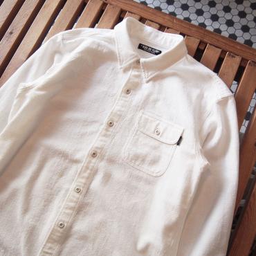 DOBBY L/S SHIRT *ホワイト*