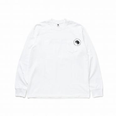 CIRCLE POCKET L/S TEE *ホワイト*