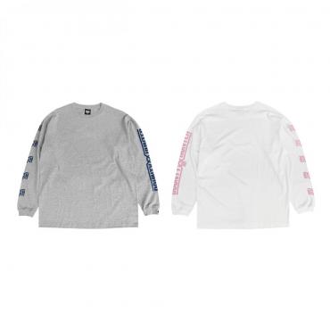 BxH LOGO L/S Tee 【MIX GRAY/NAVY】