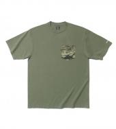 GHOSTLION CAMO POCKET T *オリーブドラブ*