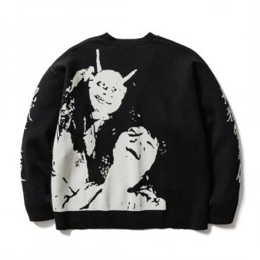 "ONI" CARDIGAN *ブラック*