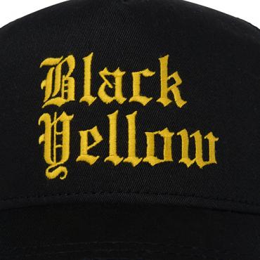 BLACK YELLOW TWILL MESH CAP *ブラック*