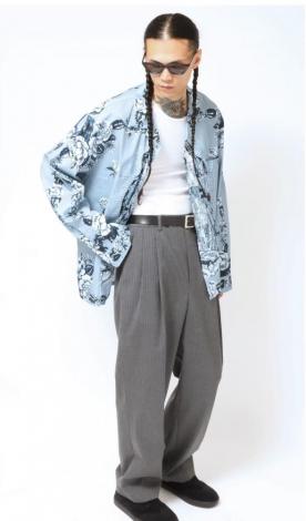 Maria L/S Shirt *Dブルー*