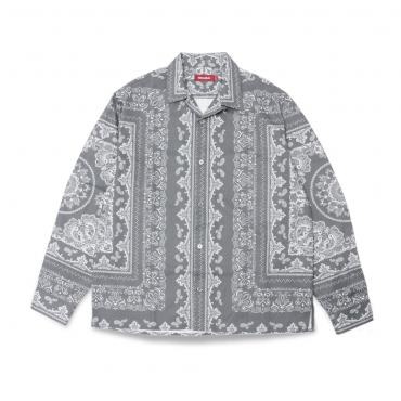 Bandana Pattern L/S Shirt *ブラック*