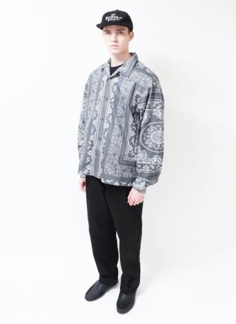 Bandana Pattern L/S Shirt *ブラック*