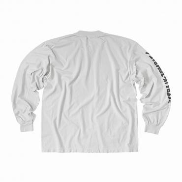 Stalin-zombies print long sleeve tee *Light gray*