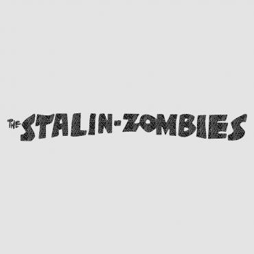 Stalin-zombies print long sleeve tee *Light gray*
