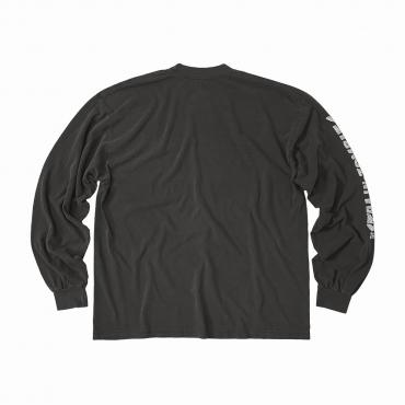 Stalin-zombies print long sleeve tee *Charcoal*