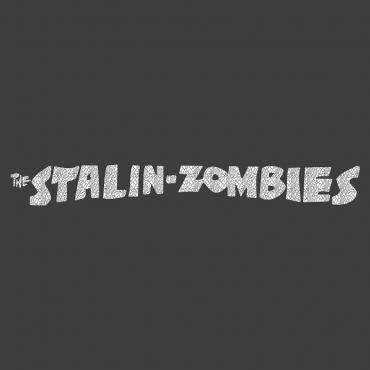 Stalin-zombies print long sleeve tee *Charcoal*