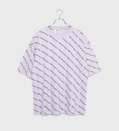 LEGENDA Logo Patterned T-shirt[LEC1037] *ラベンダー*