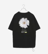 Gerbera Embroidery T-shirt[LEC1012] *ブラック*