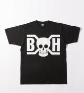 BxH SKULL LOGO TEE *ブラック×ホワイト*