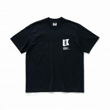 FLAG POCKET TEE *ブラック*