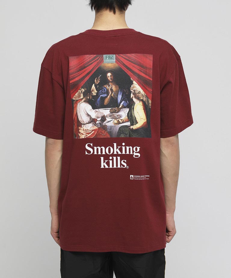 在庫高評価 FR2 The Smoker T-shirt バーガンディ uoEQj-m54523162192 